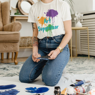 T-shirt Superviseur d'art pour anniversaire de enfants fêt