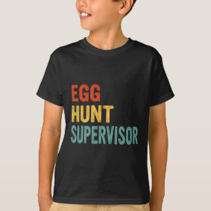 T-shirt Superviseur de chasse aux oeufs Maman Papa Adulte 