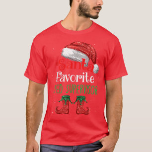 T-shirt Superviseur de vitesse Père Noël Favorite Claus Fu