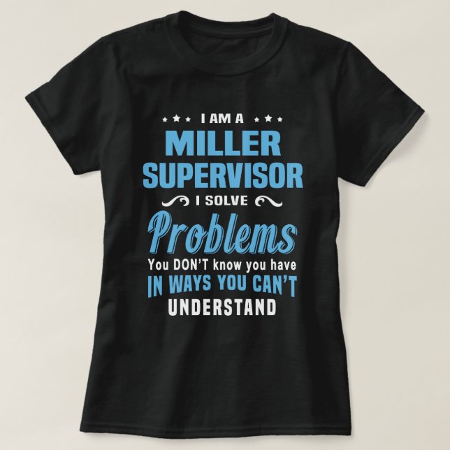 T-shirt Superviseur Miller (Design devant)