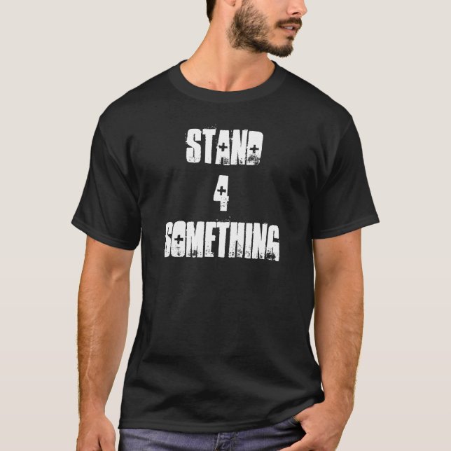 T-shirt Support 4 quelque chose (Devant)