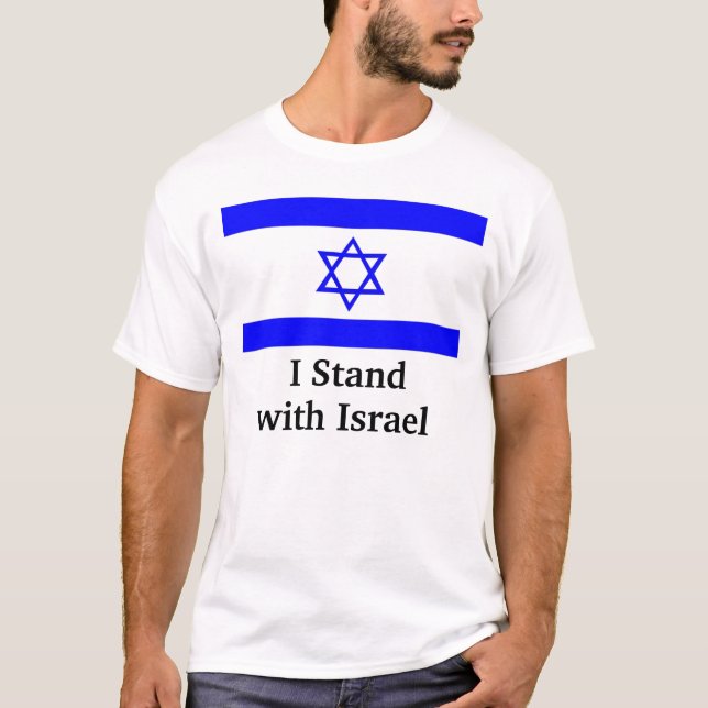 T-shirt Support avec l'Israël (Devant)