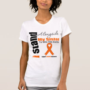 T-shirt Support de la leucémie I à côté de ma soeur