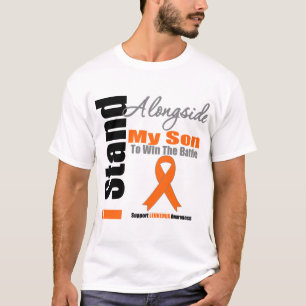 T-shirt Support de la leucémie I à côté de mon fils