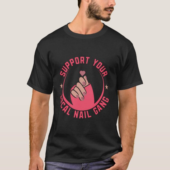 T-shirt Support De Vos Techniciens Locaux De Gang Nail (Devant)
