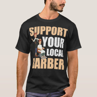 T-shirt Support de votre barbier local 7
