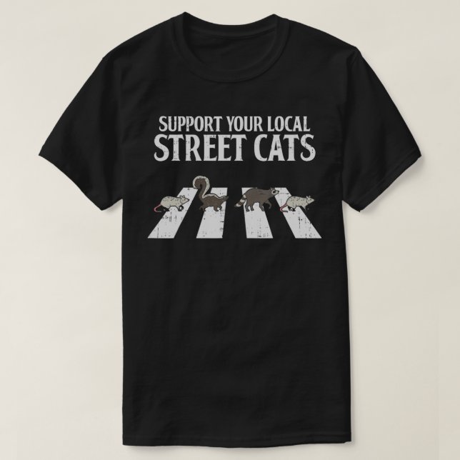 T-shirt Support de votre local Street Cats couché de solei (Design devant)
