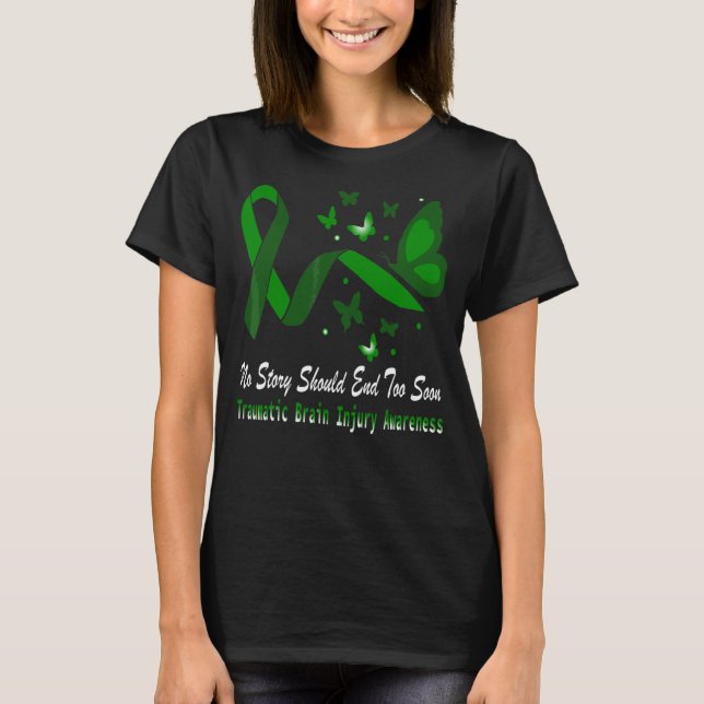 T-shirt Support des papillons de sensibilisation aux traum (Devant)