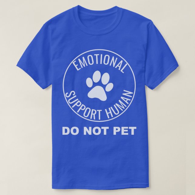 T-shirt Support émotionnel Chien de service de l'ESA humai (Design devant)