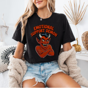 T-shirt Support émotionnel Demon Retro Vintage Funny