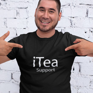 T-shirt Support iTea - Un papa pun pour les buveurs de th