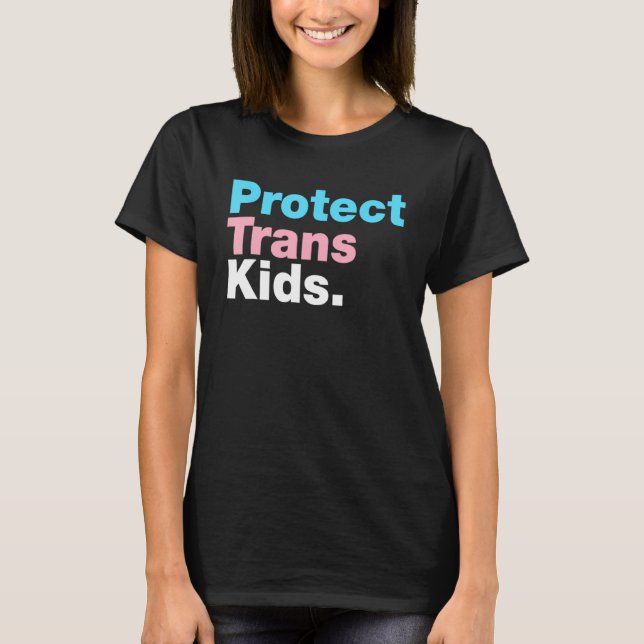 T-shirt Support Lgbt Protéger Trans Kid Lgbt Pride (Devant)