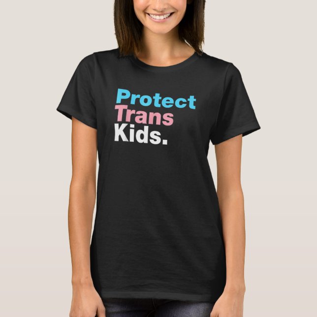 T-shirt Support Lgbt Protéger Trans Kid Lgbt Pride (Devant)
