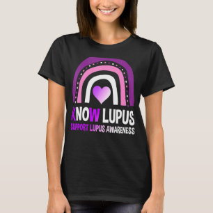 T-shirt Support Lupus Sensibilisation Mois Cute Boho Rainb