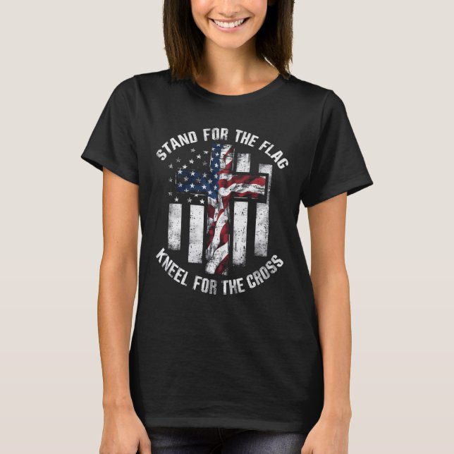T-shirt Support pour le drapeau (Devant)