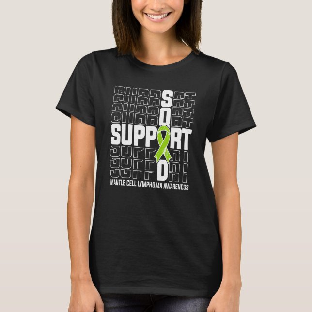 T-shirt Support Squad Mantle Cell Lymphoma Awareness (Devant)