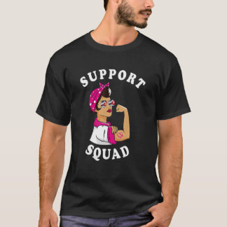 T-shirt Support Squad Rosie The Riveter Breast Cancer Awar