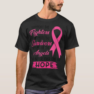 T-shirt Support The Fighters Amire The Survivors Breast C