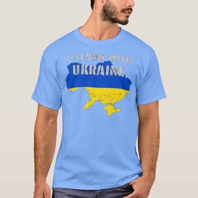 T-shirt Support Ukraine I Stand With Ukrainian (Devant)