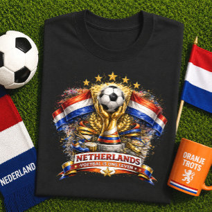 T-shirt Supporter de football néerlandais Coupe du monde d