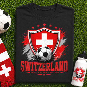 T-shirt Supporter de football suisse Coupe du monde Suisse