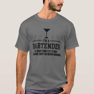 T-shirt Supposons que je ne me trompe jamais - Sarcasm Bar