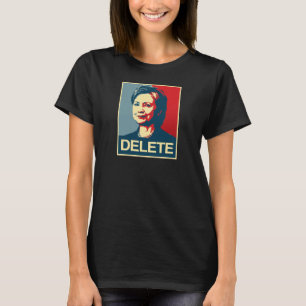 T-shirt SUPPRESSION - affiche d'Anti-Hillary - -