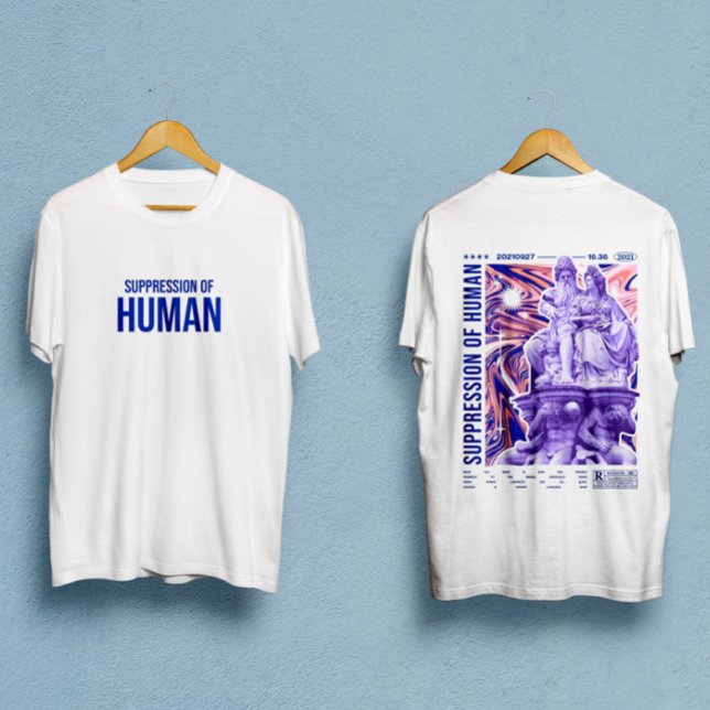 T-shirt Suppression des vêtements de rue avant et arrière  (Créateur téléchargé)