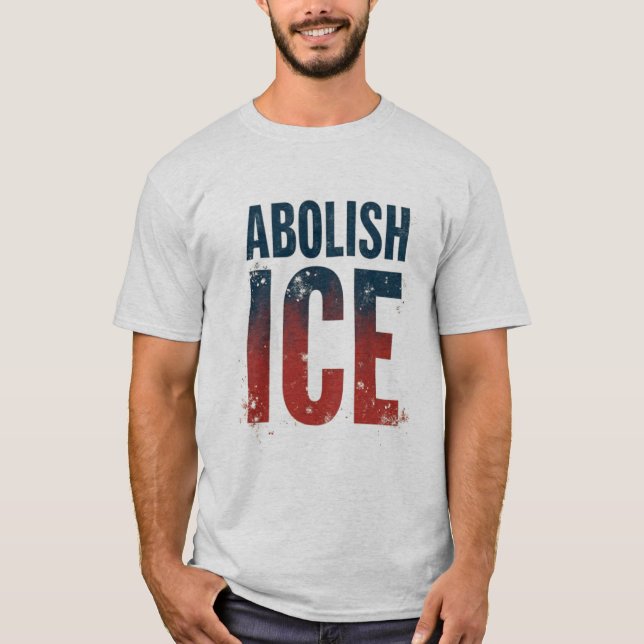 T-shirt Supprimer les couleurs du drapeau américain ICE (Devant)