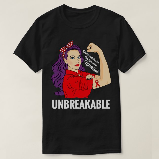 T-shirt Supraventriculaire Tachycardie Sensibilisation SVT (Design devant)