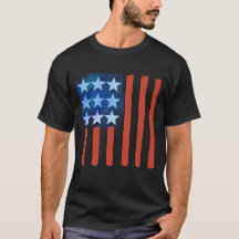 T-SHIRT SUR DRAPEAU AMÉRICAIN ABSTRAIT