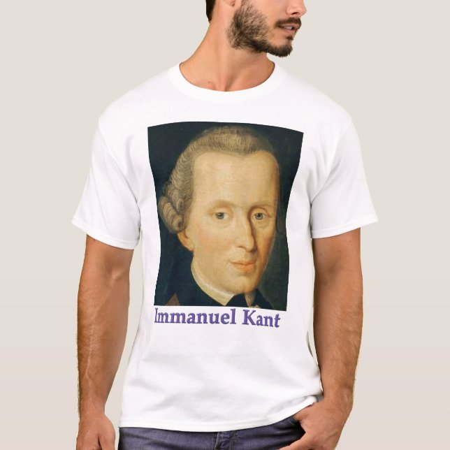 T-shirt sur Kant et sa sagesse sur la paix (Devant)