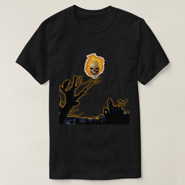 T-shirt Sur la bête murale du jardin (20) (Design devant)