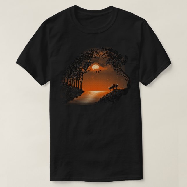 T-shirt Sur la frontière (Design devant)