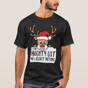 T-shirt Sur la liste des vilains et je ne regrette rien
