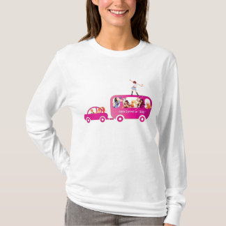 T-shirt Sur la longue pièce en t de douille d'autobus