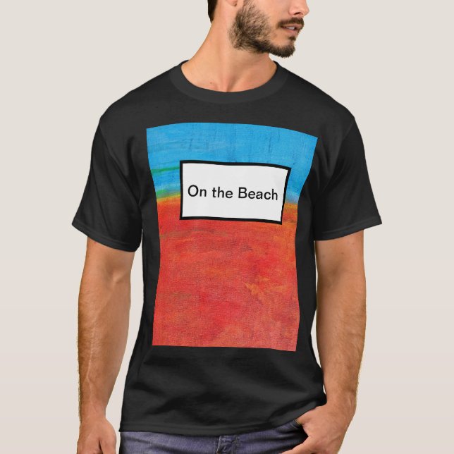 T-shirt Sur la plage (Devant)