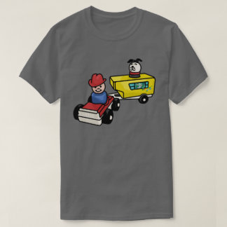 T-shirt Sur La Route Avec Chance