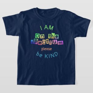 T-shirt Sur la Sensibilisation sur l'autisme bleue Spectru