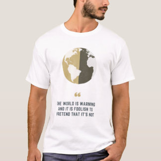 T-shirt sur le changement climatique