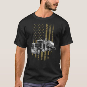 T-shirt Sur le dos - Big Rig Semi Trailer Truck Driver USA