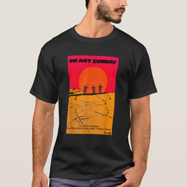 T-shirt Sur n'importe quel dimanche Classic Motorcycle Mov (Devant)