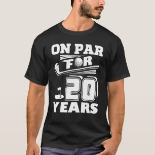 T-shirt Sur Parc Pour 20 Ans Golf joueur 20e Anniversaire