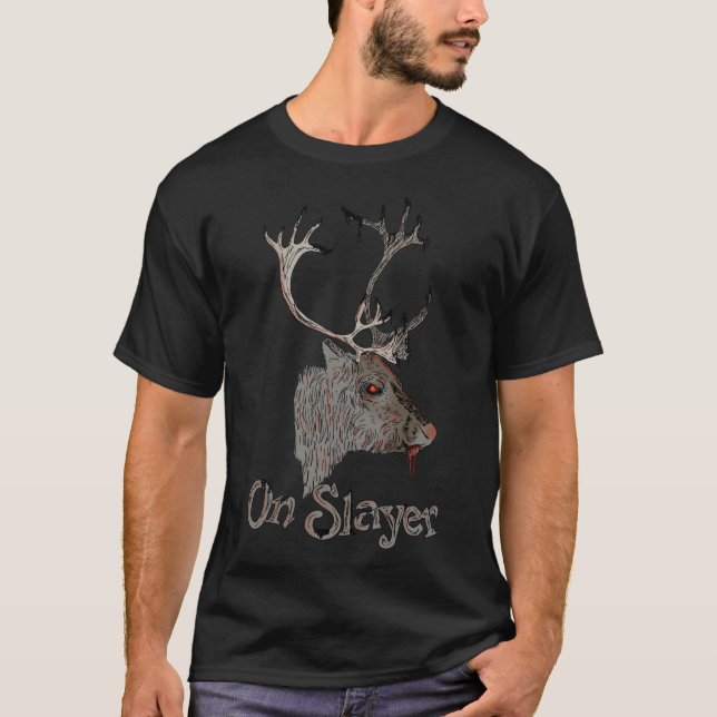 T-shirt Sur Slayer Christmas Reinder (Devant)