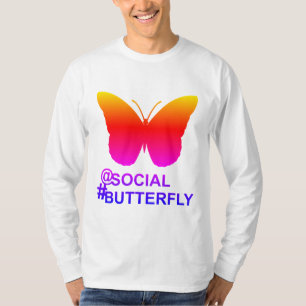 T-shirt Sur Social Hashtag Butterfly [Hyper Filter remix]