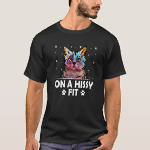 T-shirt Sur un chat Hissy Fit Humour Kitten Couples Chat M