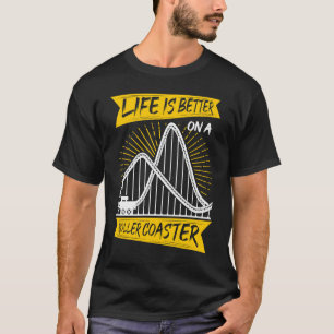 T-shirt Sur Un Dessous de verre À Roulettes Amusants Parc
