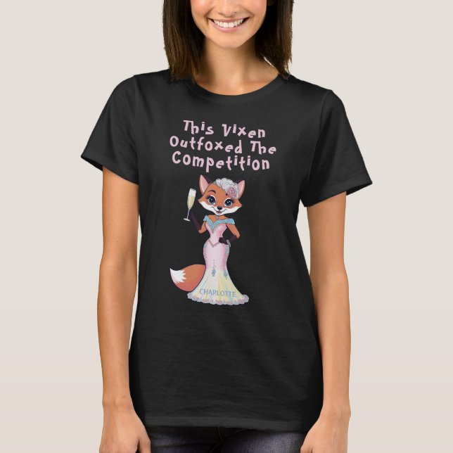 T-shirt Surclassée Par Vixen | Renarde Demoiselle d'Honneu (Devant)