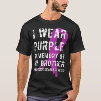 T-shirt Surdose de sensibilisation Mémoire violette de mon