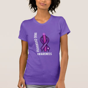 T-shirt Surdose médicamenteuse : Ruban de sensibilisation